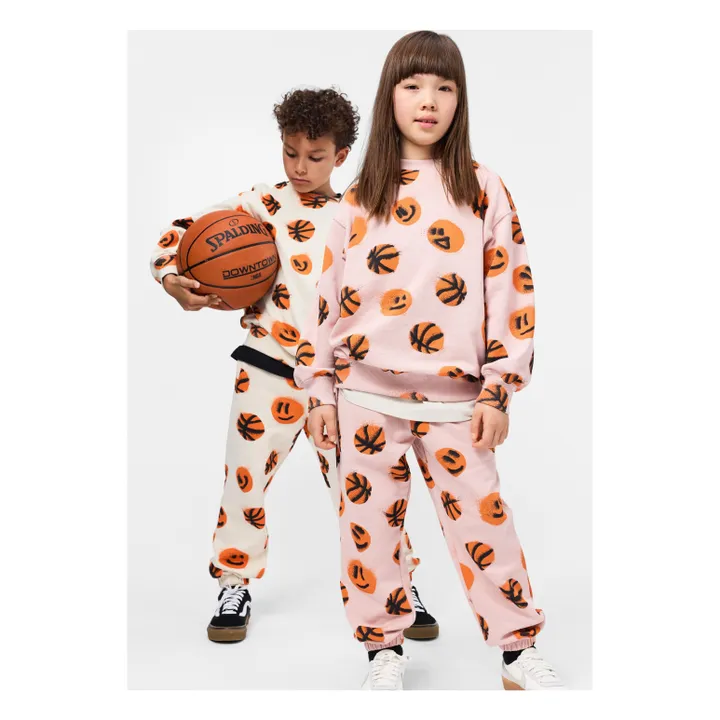 Sweat Monti Basketball Coton Bio | Ecru- Image produit n°2