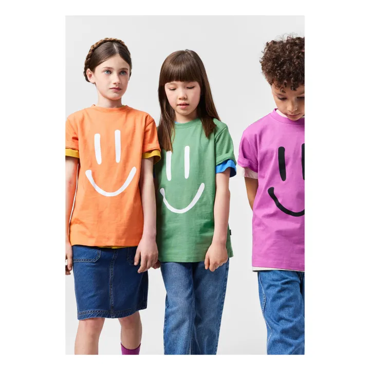 Camiseta de algodón ecológico Roxo Smile | Verde- Imagen del producto n°2