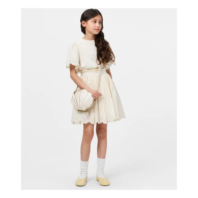 Jupe Blanca Coton Bio | Ivoire