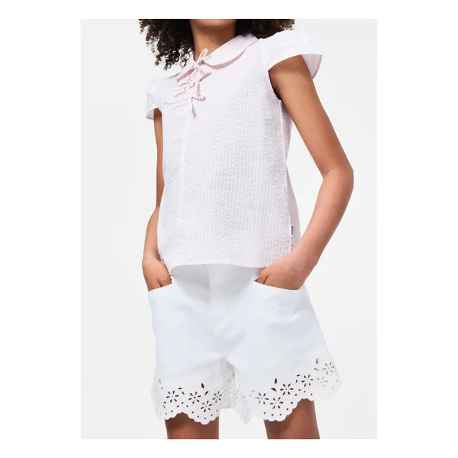 Short Denim Adalyn  | Blanc