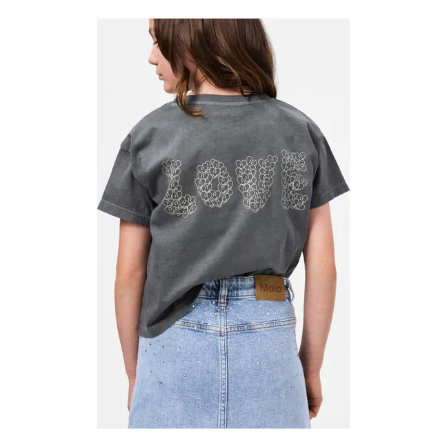 T-shirt Runi Love Coton Bio | Gris foncé