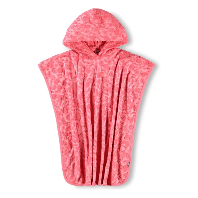Poncho de Bain Beach Cover Up Fruits Texturés | Corail
