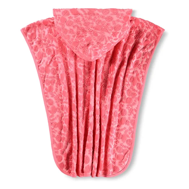 Poncho de Bain Beach Cover Up Fruits Texturés | Corail