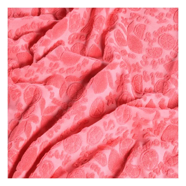 Poncho de Bain Beach Cover Up Textured Fruits | Coral