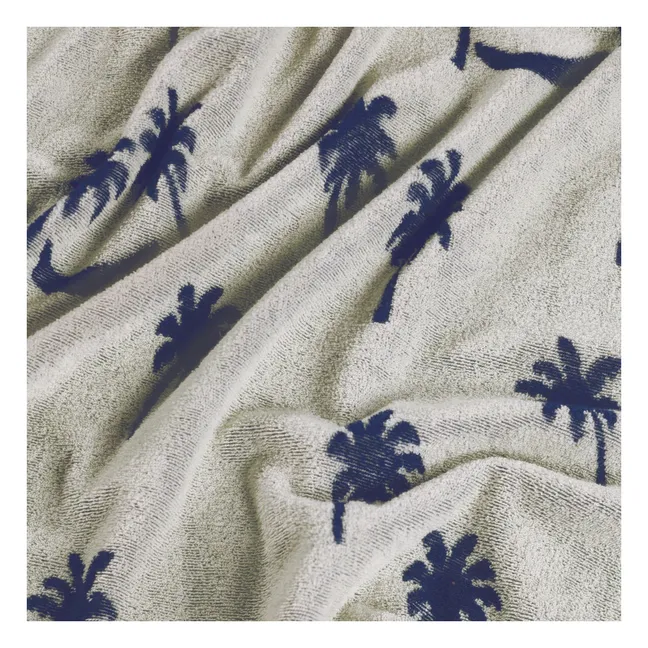 Poncho de Bain Beach Cover Up Palm Trees | Grey