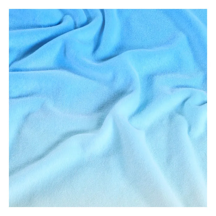 Poncho de Bain Beach Cover Up Dégradé | Bleu ciel- Image produit n°2