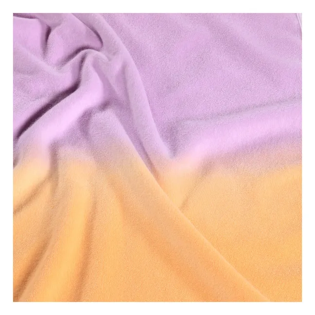 Poncho de playa bicolor | Violeta