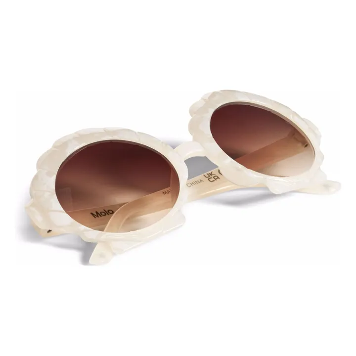 Lunettes de Soleil Coquillages | Ecru- Image produit n°3