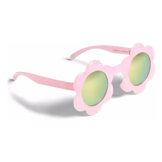 Sonnenbrille Blumen | Blassrosa