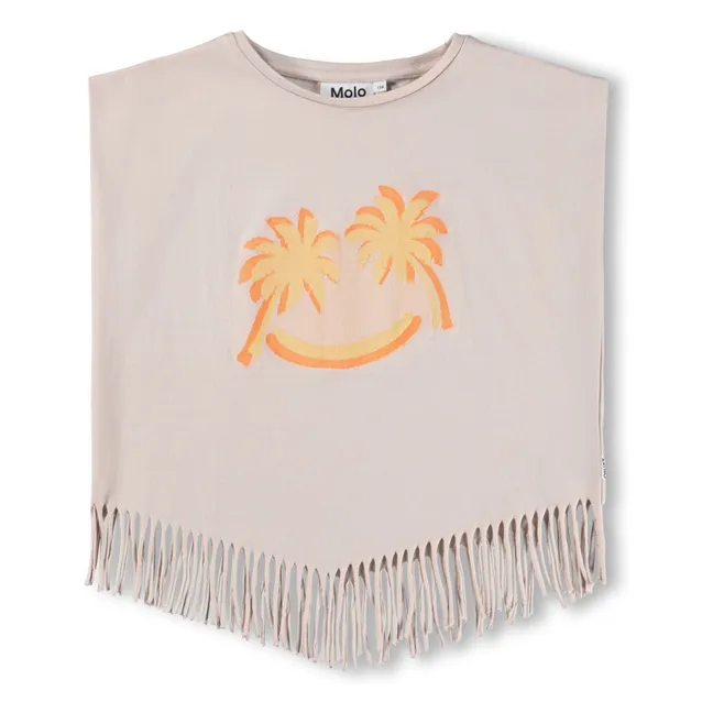 Poncho Rassita Palm Smile | Beige