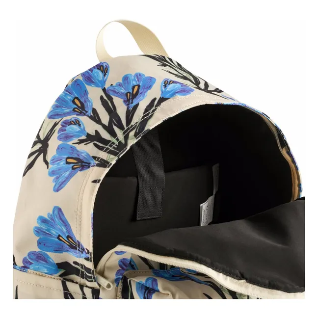 Mio Damier Recycled Fiber Backpack | Ecru