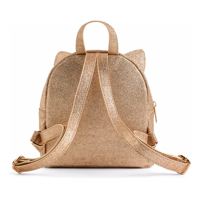 Mochila Kitty Cat Glitter | Oro rosado