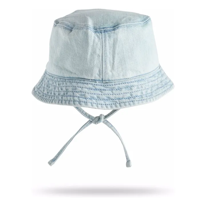 Chapeau Nomly Denim Coton Bio | Bleu Clair- Image produit n°2