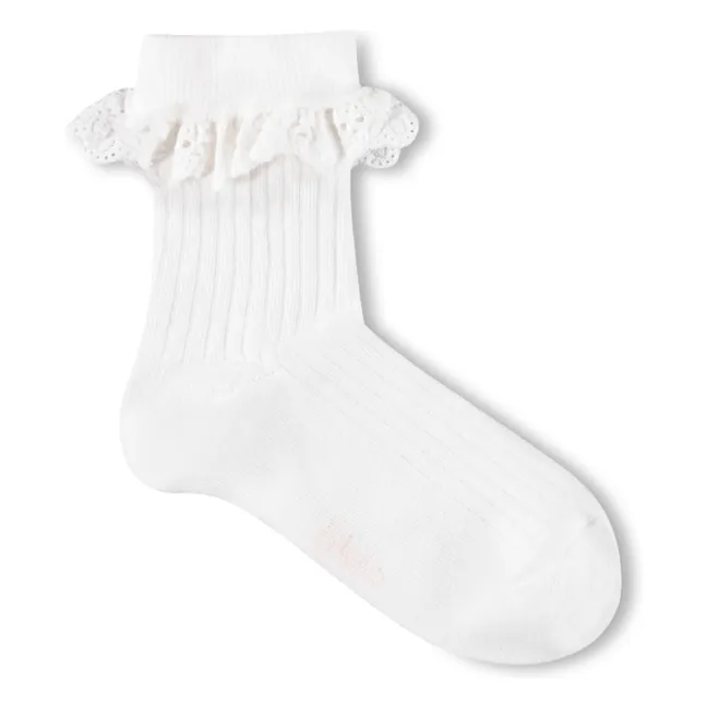 Lote de 2 pares de calcetines Nana Ruffle | Rosa Pálido