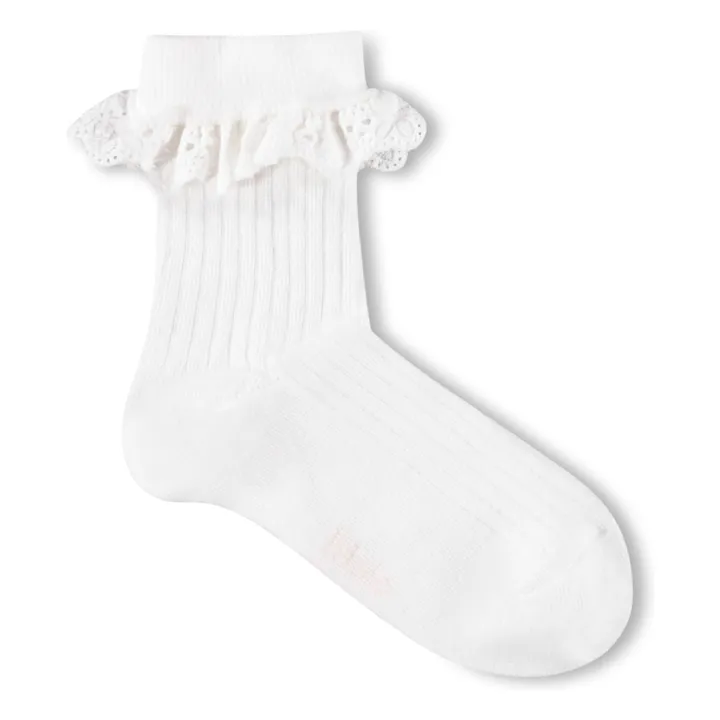 Lote de 2 pares de calcetines Nana Ruffle | Rosa Pálido- Imagen del producto n°3