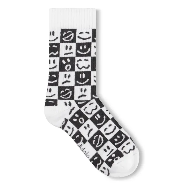 Lot de 2 Paires de Chaussettes Norman Damier | Bleu