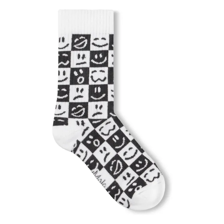 Lote de 2 pares de calcetines Norman Damier | Azul- Imagen del producto n°5