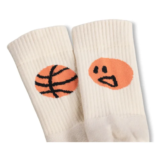 Lot de 2 Paires de Chaussettes Norman Bouncy Ball | Ecru