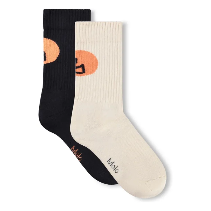 Lot de 2 Paires de Chaussettes Norman Bouncy Ball | Ecru- Image produit n°0