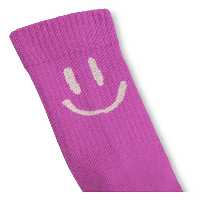 Set of 2 Norman Smile Socks | Purple