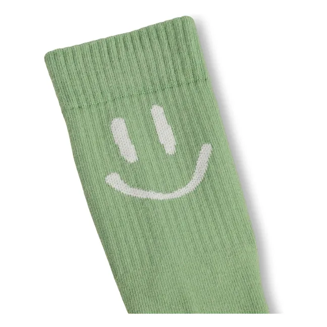 Set of 2 Norman Smile Socks | Green