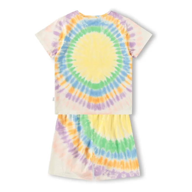 Pyjama Short Luvis Smile Tie and Dye Organic Cotton | Orange