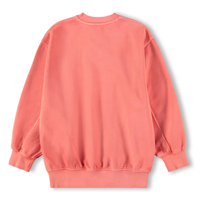 Magni organic cotton sweatshirt | Coral