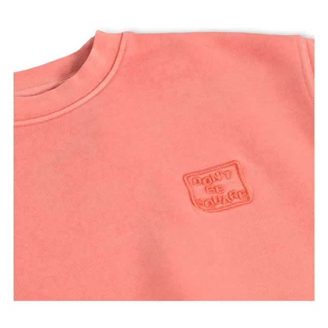 Magni organic cotton sweatshirt | Coral