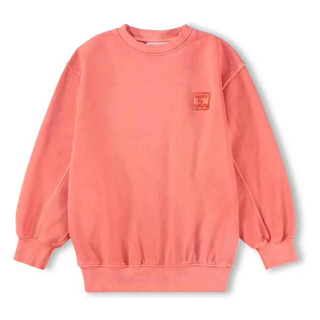 Sudadera Magni de algodón orgánico | Coral