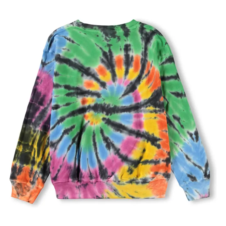Memphis Tie and Dye organic cotton sweatshirt | Black- Product image n°2
