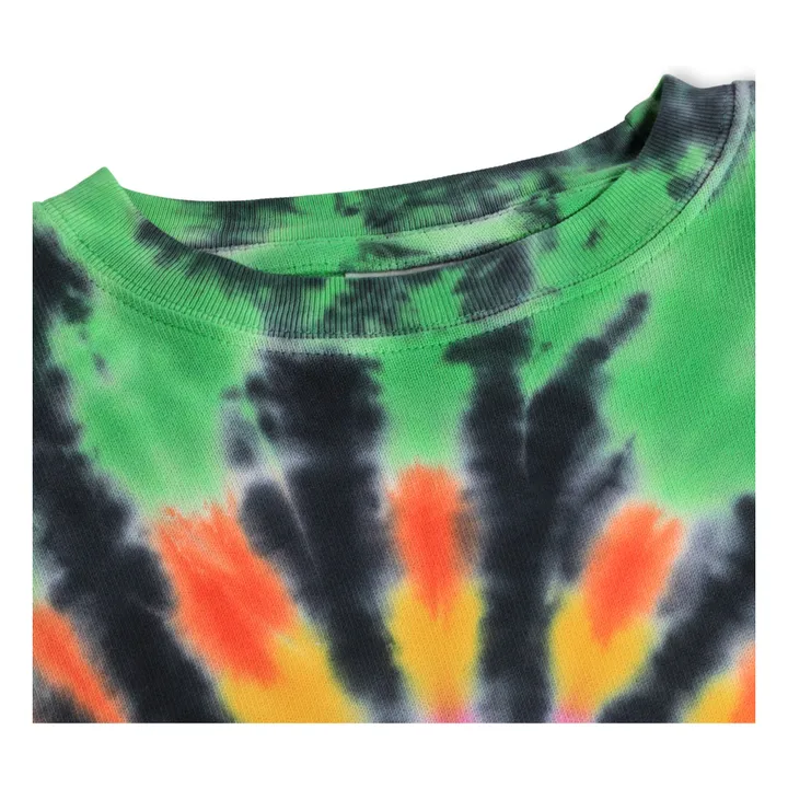 Memphis Tie and Dye organic cotton sweatshirt | Black- Product image n°1