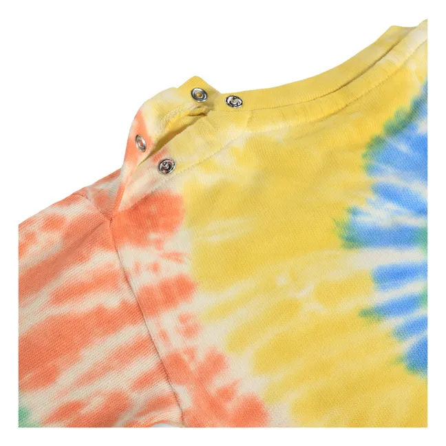 Sudadera de algodón orgánico Dear Tie and Dye | Amarillo