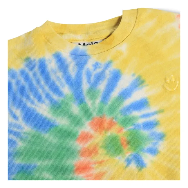 Sudadera de algodón orgánico Dear Tie and Dye | Amarillo