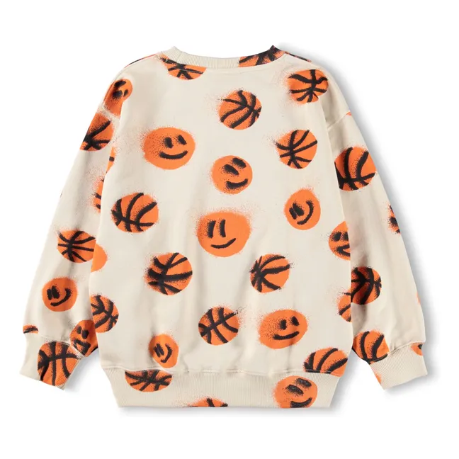 Sweat Monti Basketball Coton Bio | Ecru