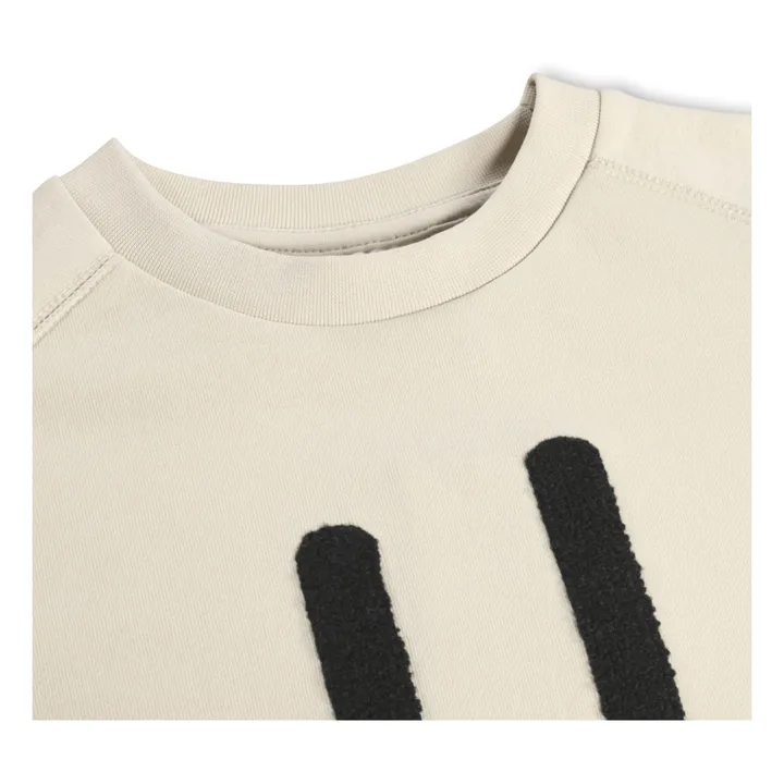 Sudadera Mike Smile de algodón orgánico | Crudo- Imagen del producto n°2