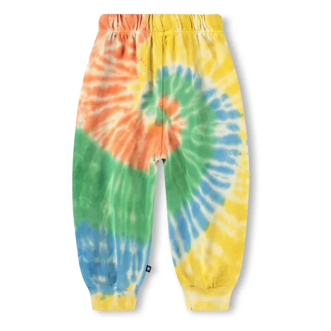 Simeon Tie and Dye Organic Cotton Joggers | Yellow