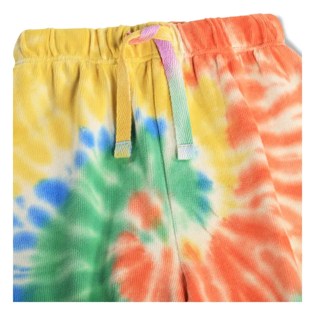 Simeon Tie and Dye Organic Cotton Joggers | Yellow