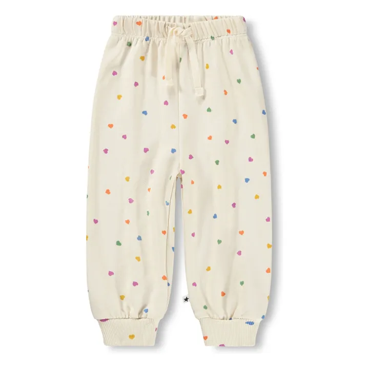 Simeon Jogger Corazones Algodón Ecológico | Crudo- Imagen del producto n°0