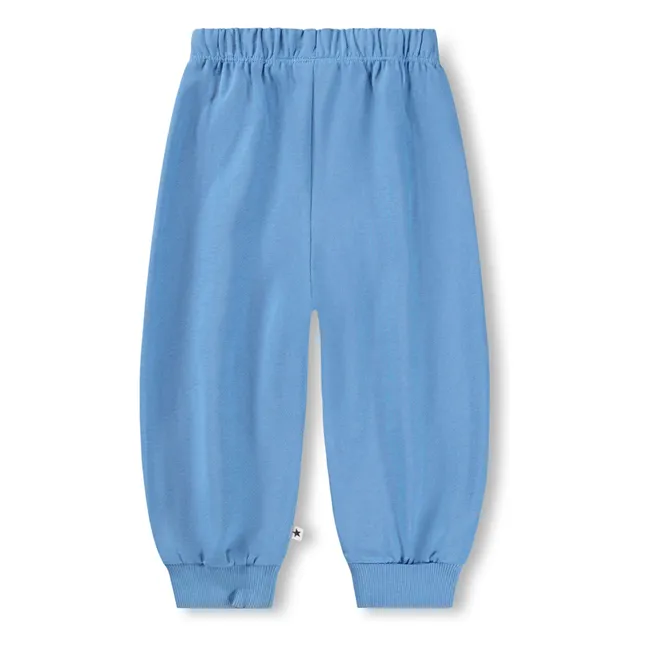 Joggers de algodón orgánico Simeon Smileys | Azul