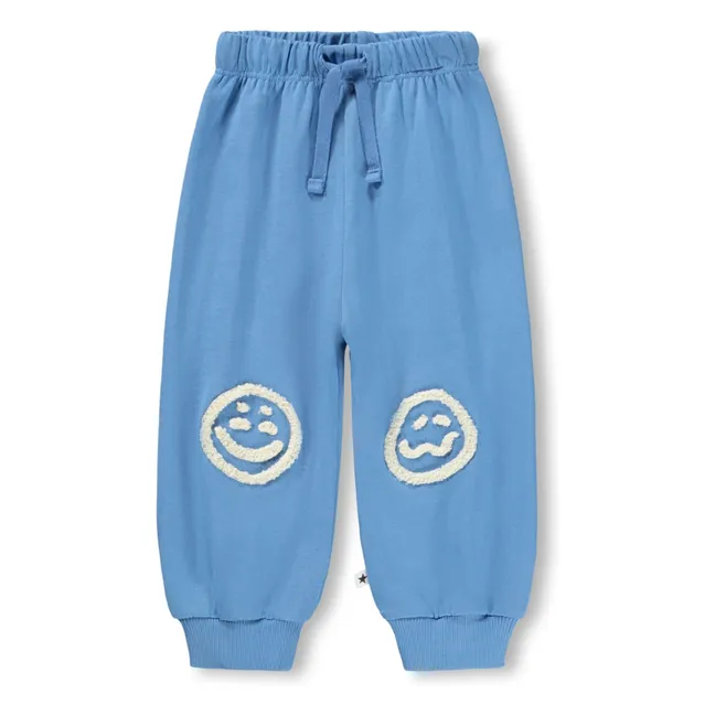 Simeon Smileys organic cotton joggers | Blue