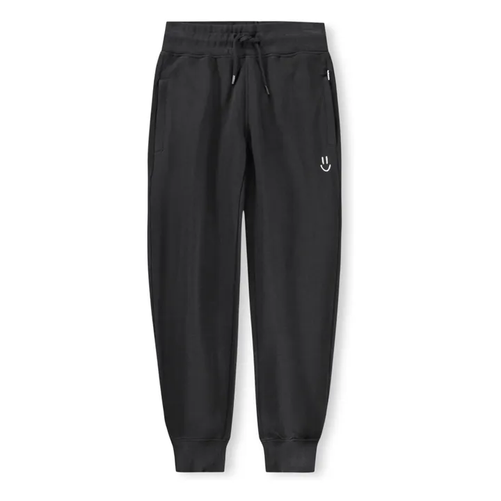 Jogger Alvar Smile Coton Bio | Noir- Image produit n°0