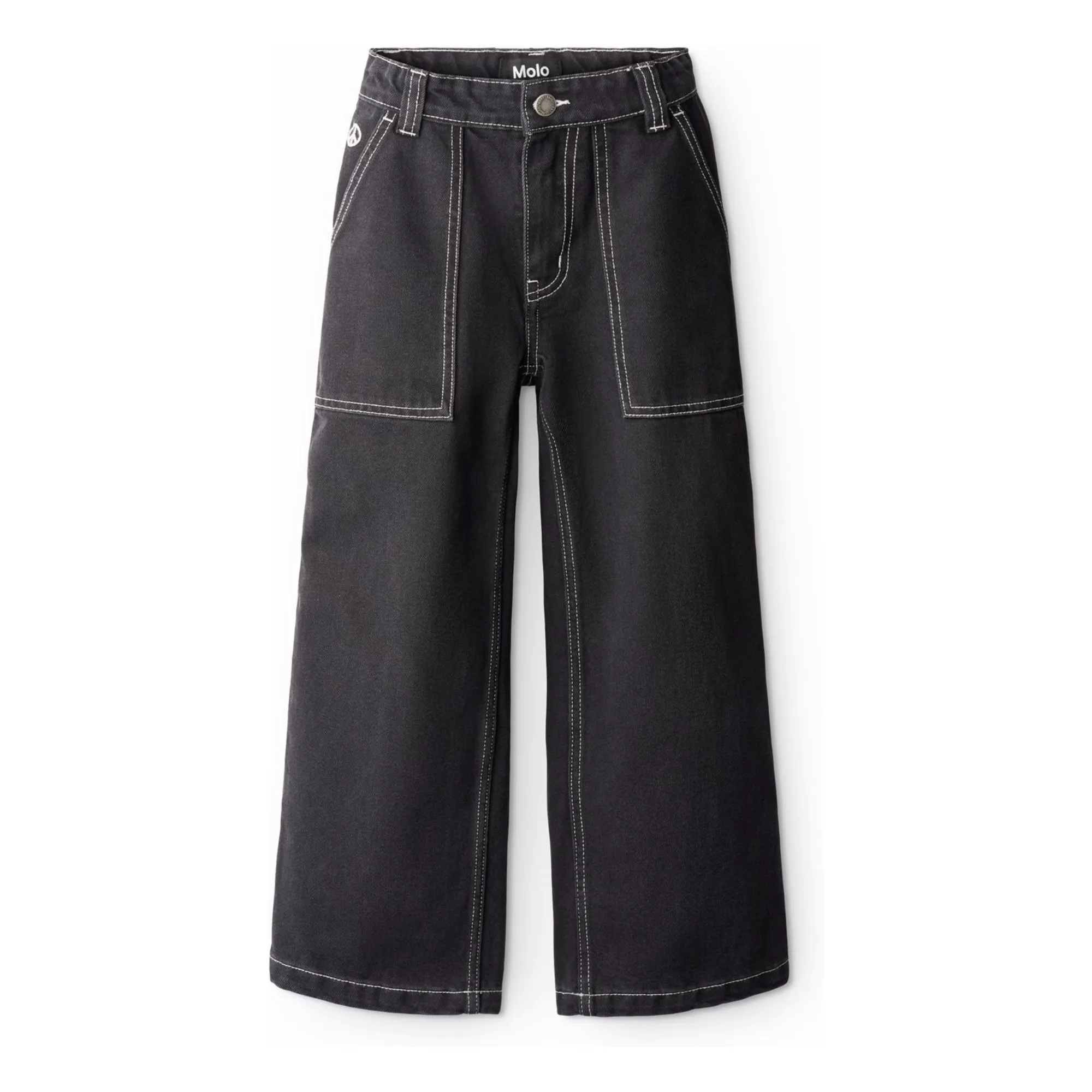 Molo Denim Black Alton Organic Cotton Jeans