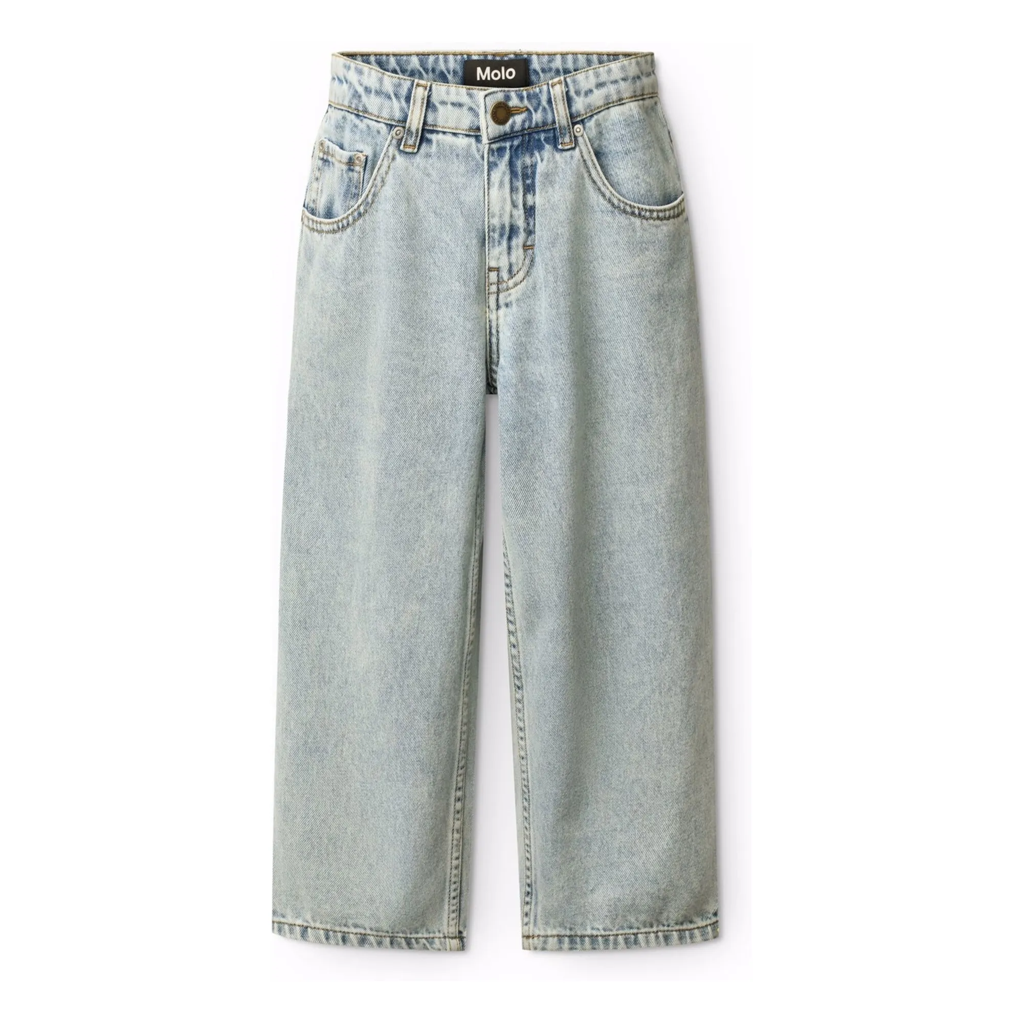 Jean Aiden Coton Bio | Bleu Clair- Image produit n°0