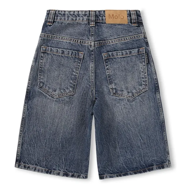 Bermuda Denim Alphie Coton Bio | Bleu