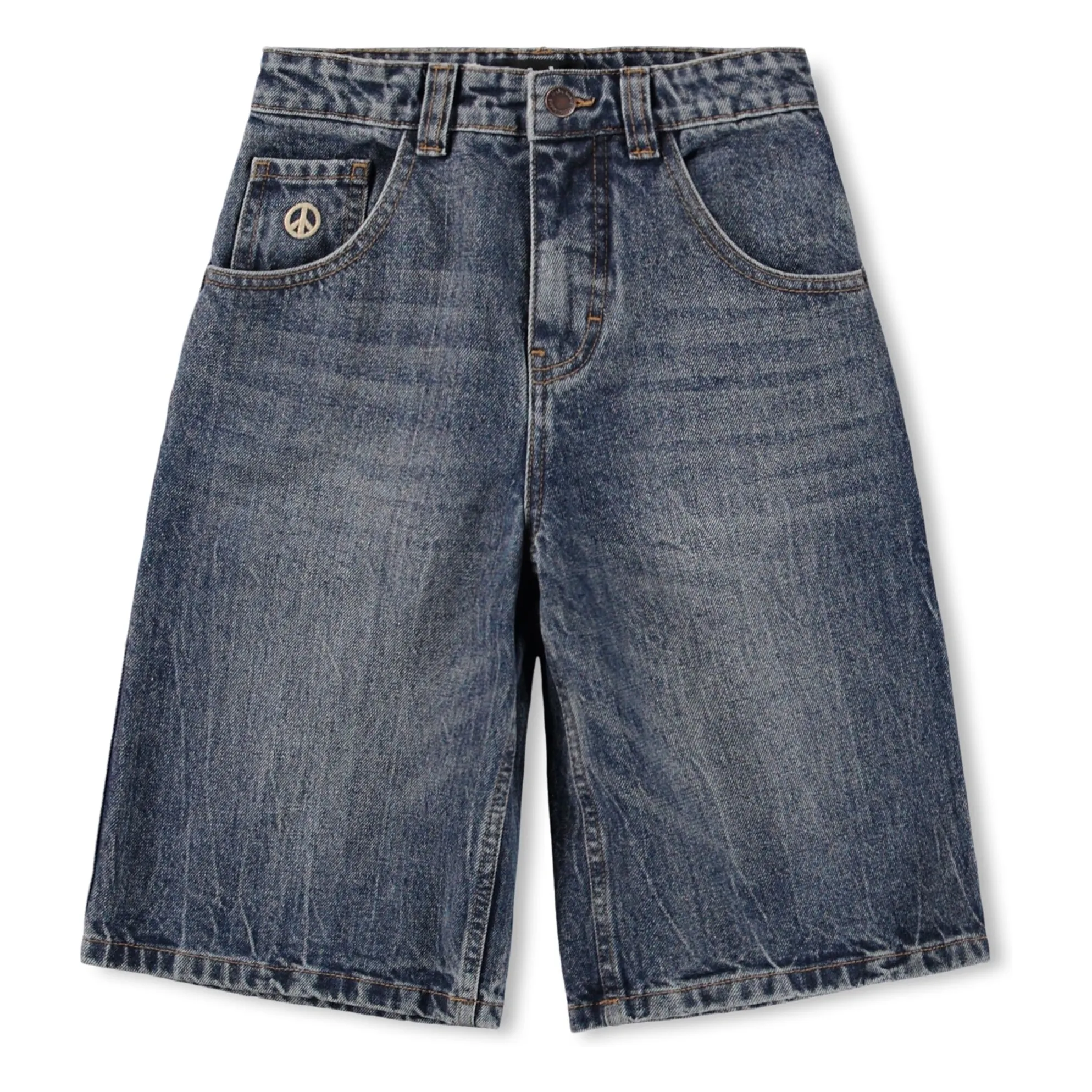 Molo Blue Alphie Denim Bermuda Organic Cotton
