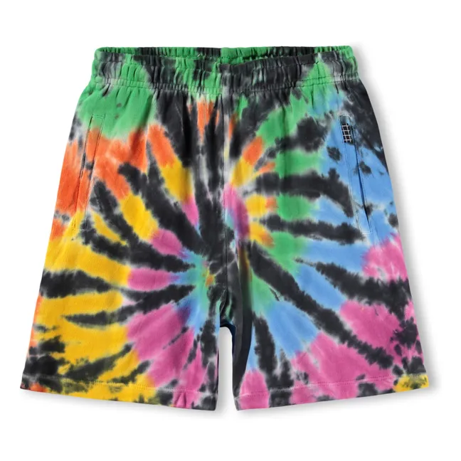 Pantalones cortos de algodón ecológico Amile Tie and Dye | Negro