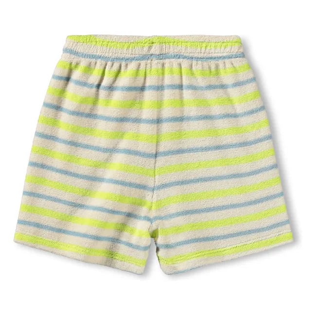 Say Striped Organic Cotton Shorts | Ecru