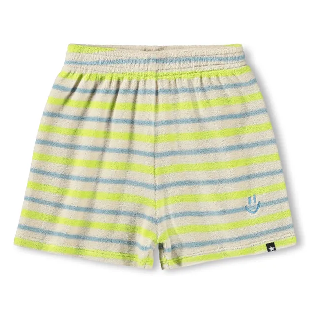 Say Striped Organic Cotton Shorts | Ecru