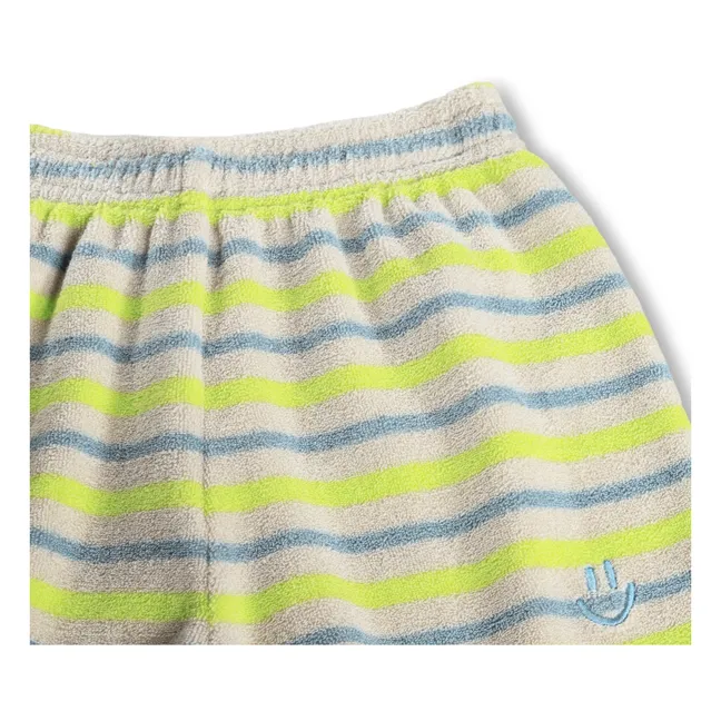 Say Striped Organic Cotton Shorts | Ecru