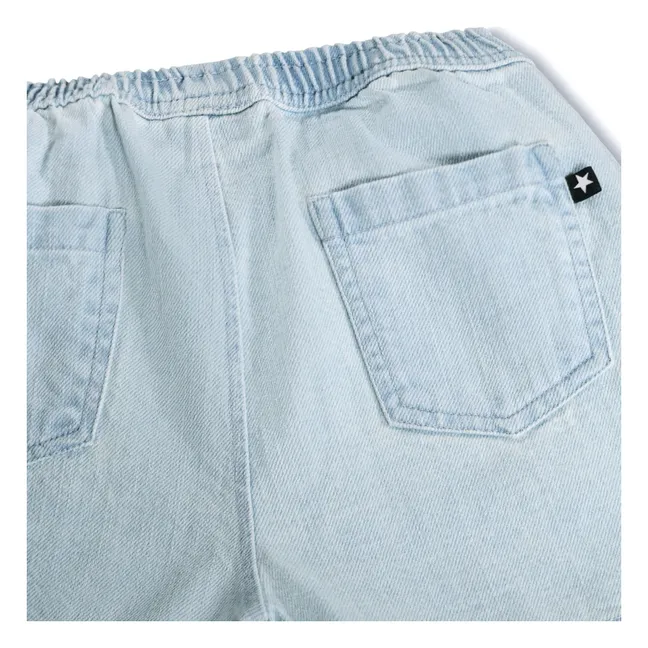 Pantalones cortos Denim Shine de algodón ecológico | Azul Claro